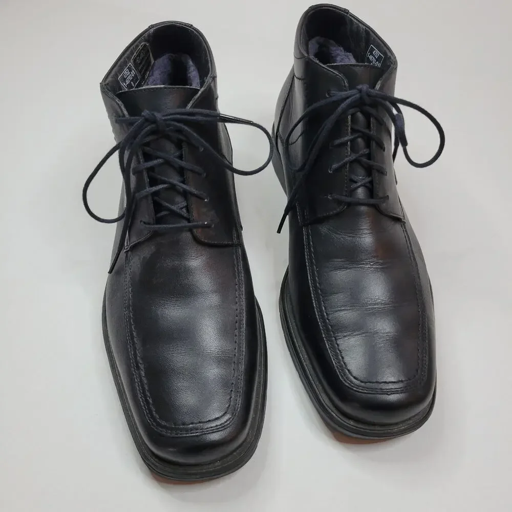 ARA Chukka Boots Black Leather Gore-Tex Square Toe Men's size 8 German 4752